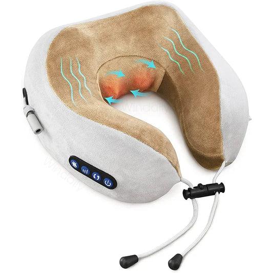 Almohada Masajeadora Cervical con Calor | Alivio del Dolor y Relajación Profunda