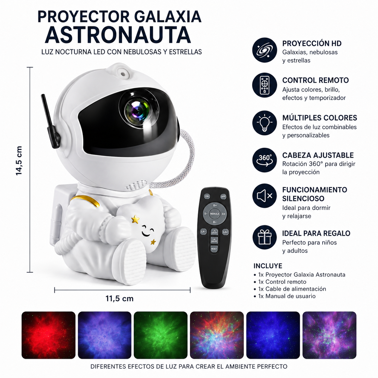 Proyector Galaxia Astronauta Klarivo™