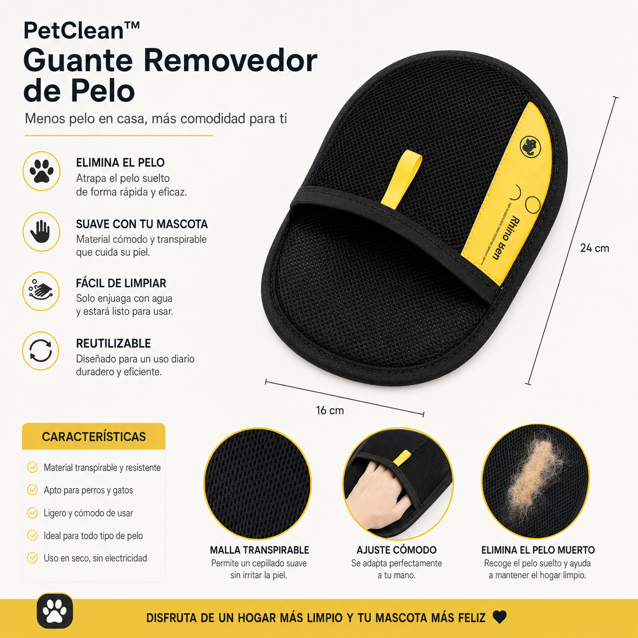 PetClean™ | Guante Removedor de Pelo