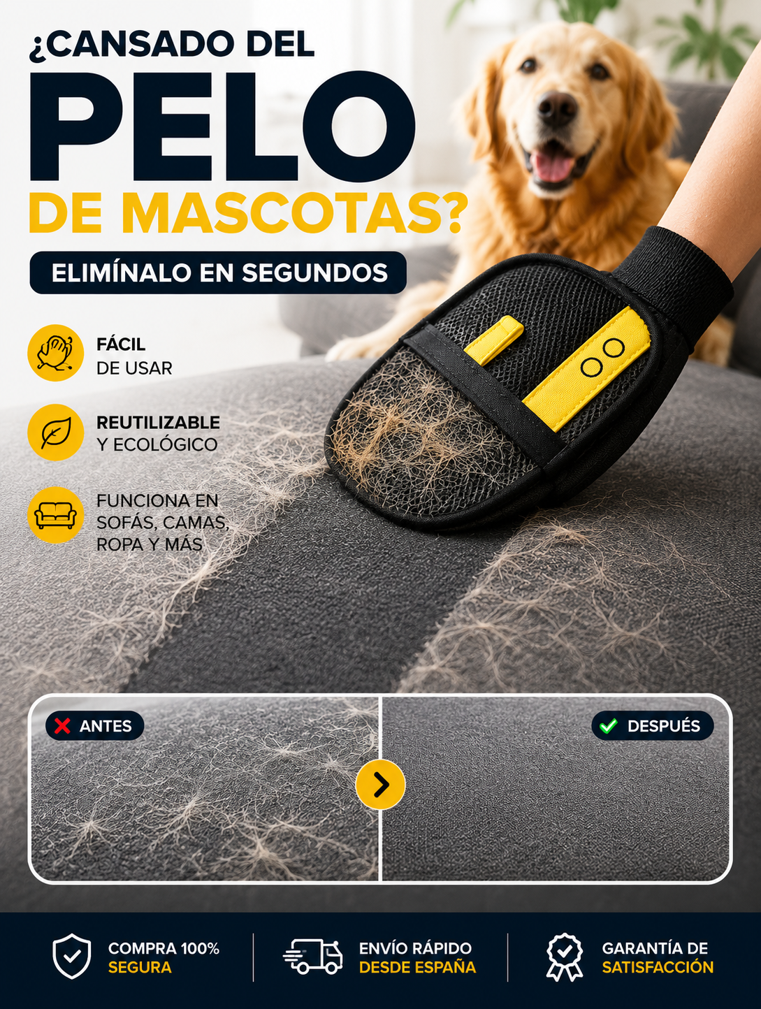 PetClean™ | Guante Removedor de Pelo