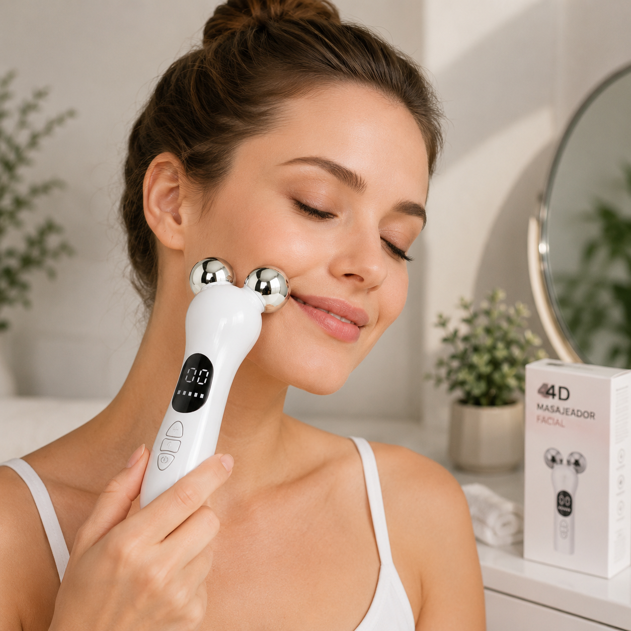 Masajeador Facial de Microcorrientes 4D