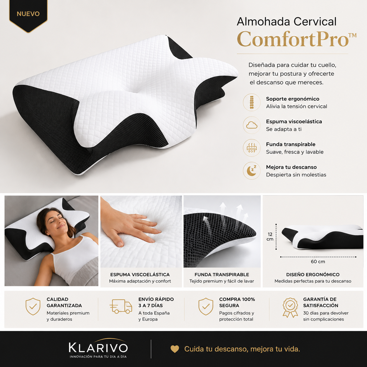 Almohada Cervical ComfortPro™