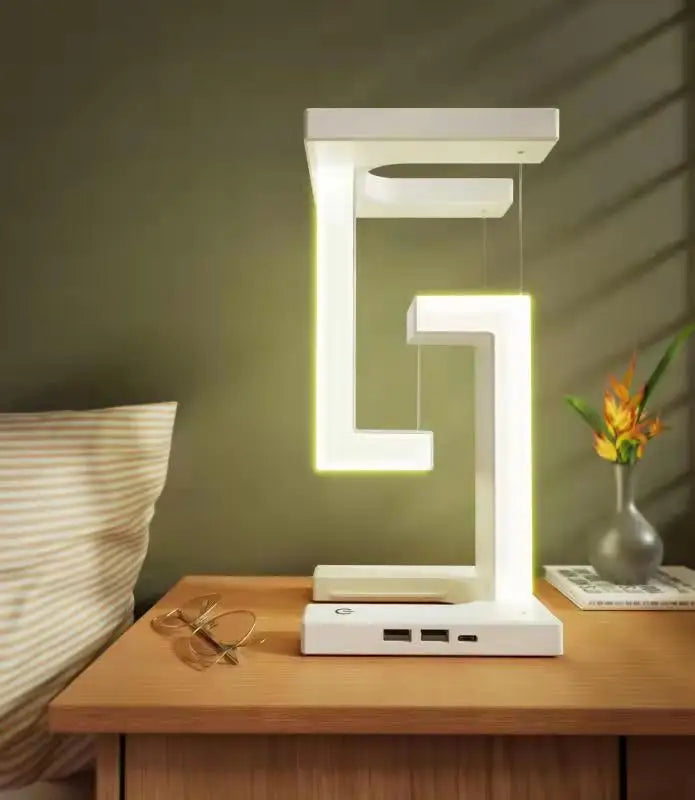Lámpara LED flotante con carga inalámbrica